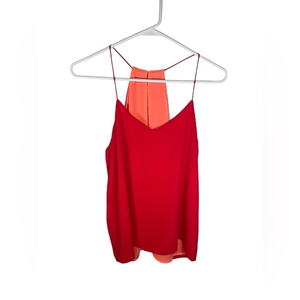 Express red and pink reversible camisole tank top